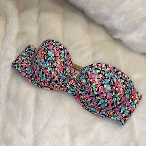 Multicolored bikini top